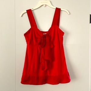 Loft Red Bow Dressy Tank